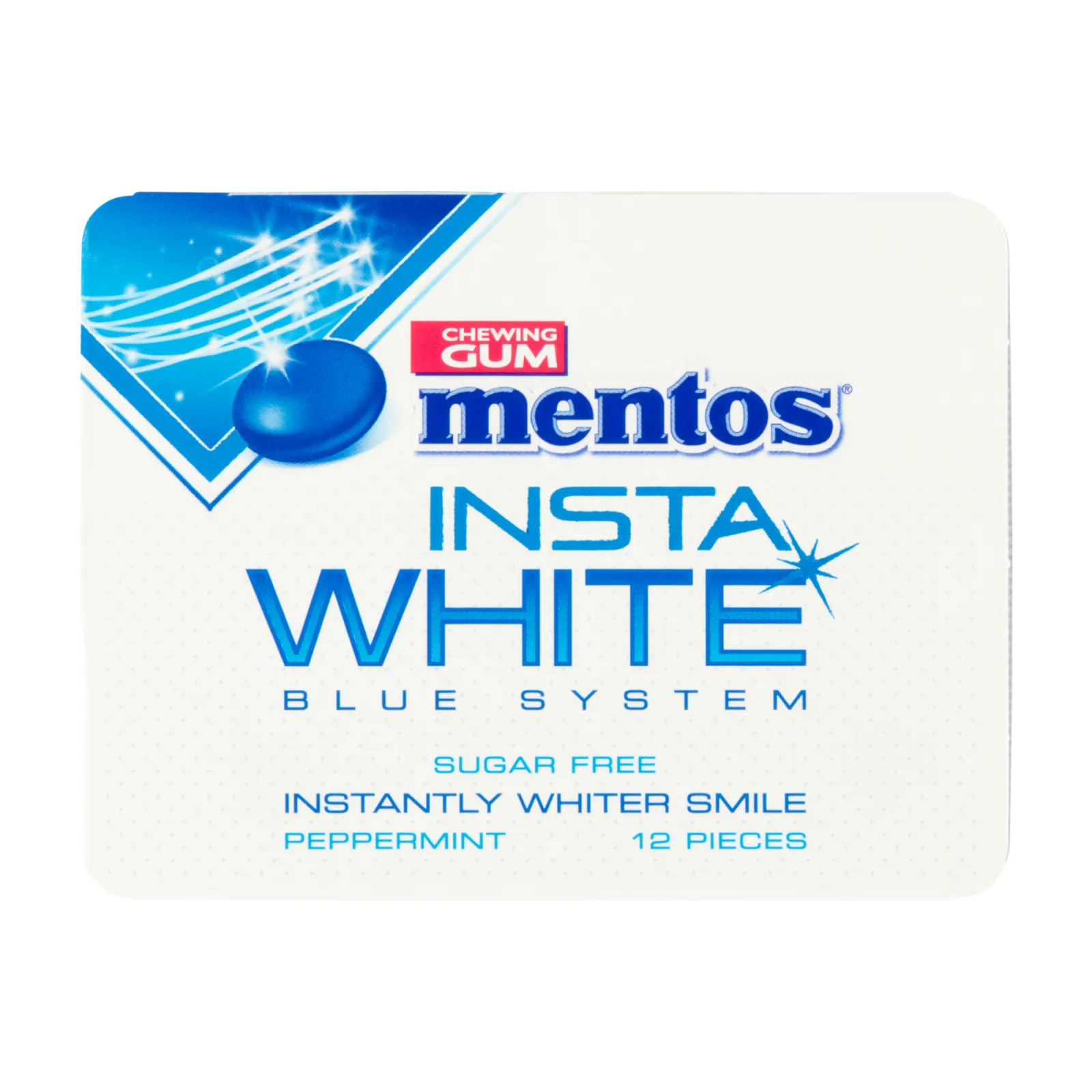 Mentos Kauwgom Insta White Blister (12x 12 stuks)