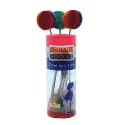 Ronde lolly regenboog nr. 1 a10