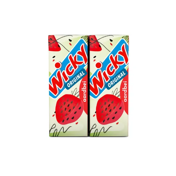 Wicky drink aardbei pakje 20 cl (3×10-pack)