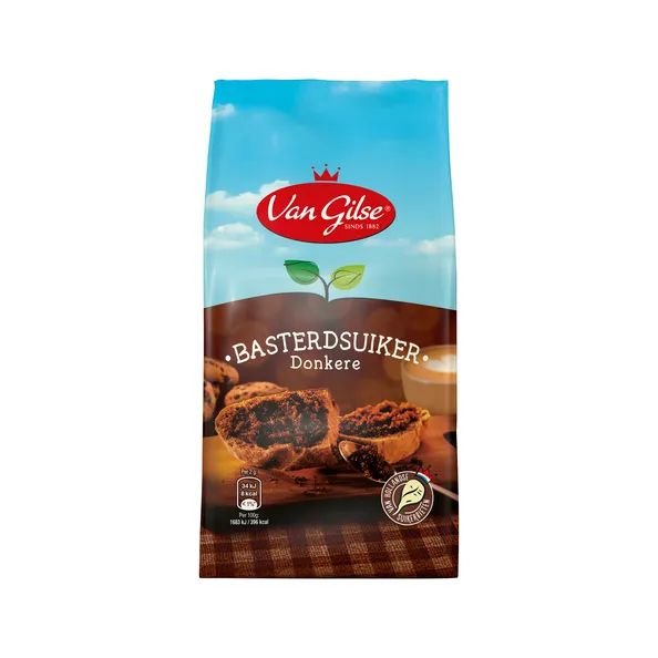 Van Gilse Basterdsuiker Donker (12x 600gr)