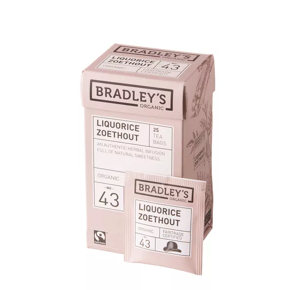 Bradley’s Organic Liquorice NO.43 2 gr (4x 25 stuks)