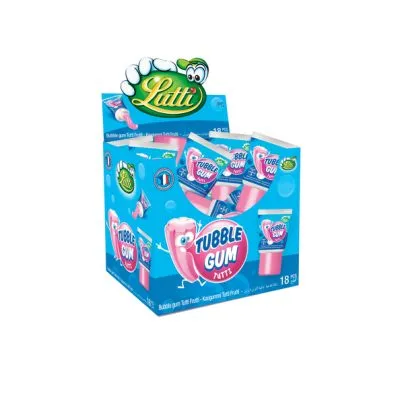 Lutti Tubble Gum Fruit Tube (36x 35gr)