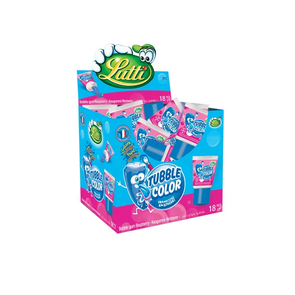 Lutti Tubble Gum Tongue Painter Framboos Tube (36x 35gr)