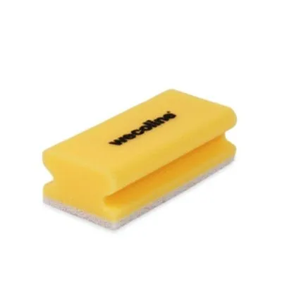Weco schuurspons met grip geel/wit 142x70x45 mm (10 stuks)