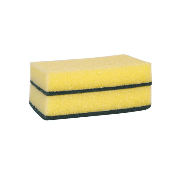 Weco schuurspons geel/groen 150x90x30 mm (10 stuks)