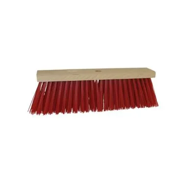 Straatbezem pvc rood (41cm)
