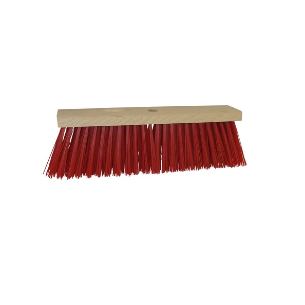 Straatbezem pvc rood (41cm)