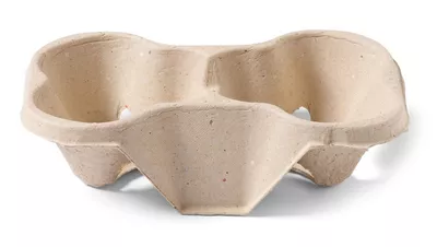 Cup carrier 2 cups biodore pulp