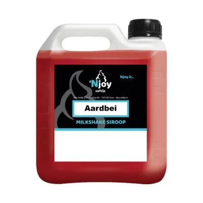 NJOY Shakesiroop Aardbei (2 liter)