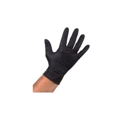 Handschoen nitril zwart ongepoederd XL (100 stuks)