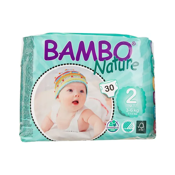 Bambo Luiers 2 Mini 3-6 kg pak (30 stuks)