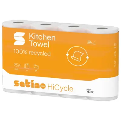 Satino Prestige Keukenrollen 2-laags (4×64 vel)