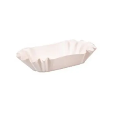 Bakje karton geschulpt 11 x 18 x 3 cm wit (1000 stuks)