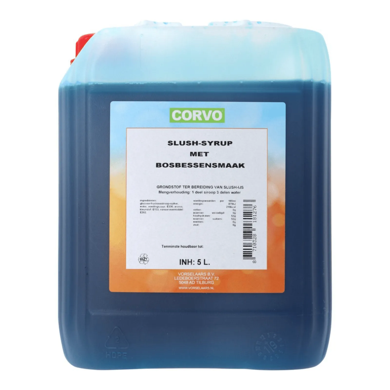 Vorselaars Slushsiroop Bosbessen (5 liter)