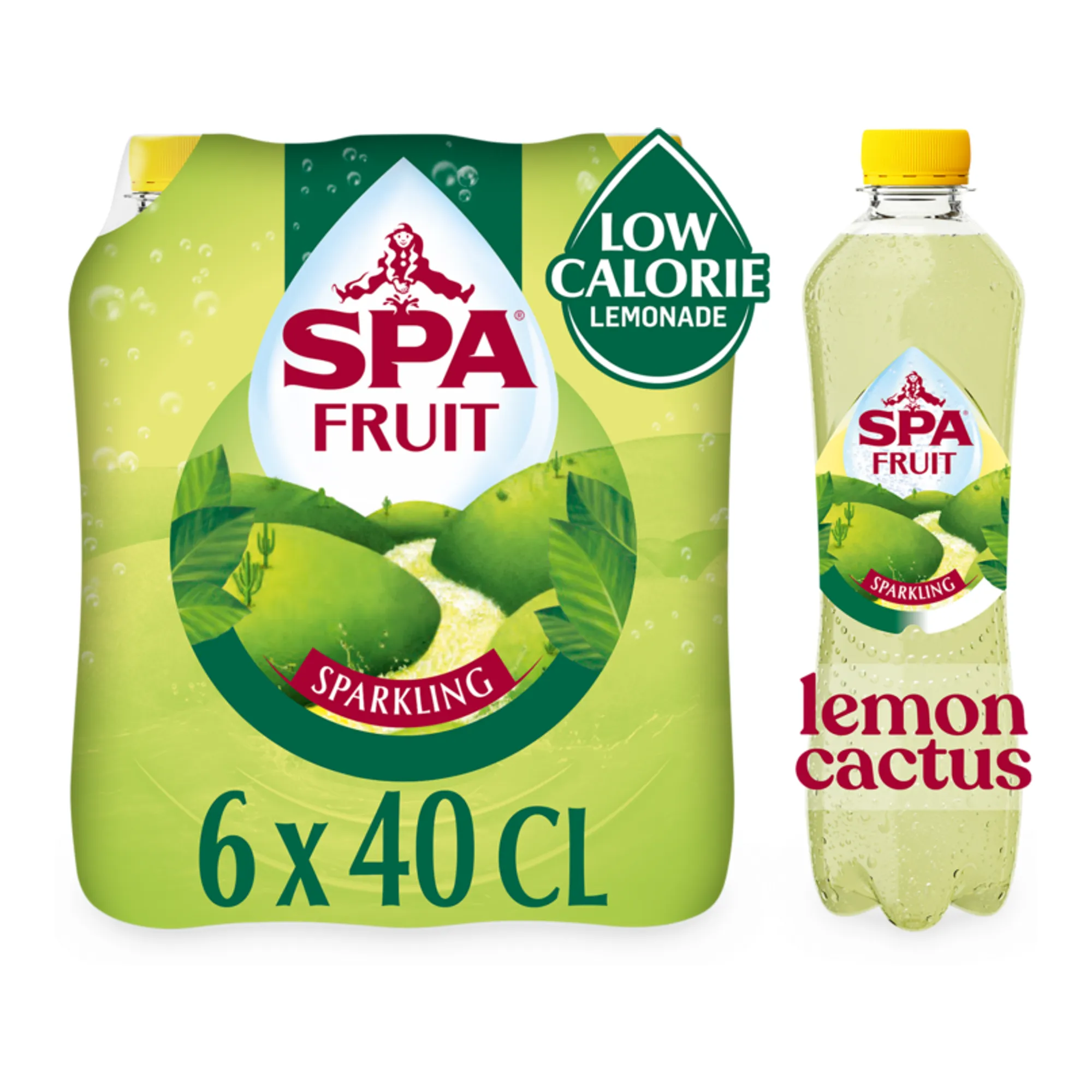 Spa Fruit Sparkling Lemon Cactus PET (6x 400ml)