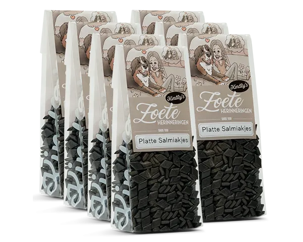 Kindly’s Platte Salmiakjes Zakje (7x 130gr)