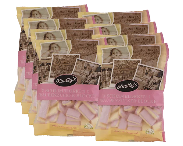 Kindly’s Schuimblokken Zak (8x 120gr)