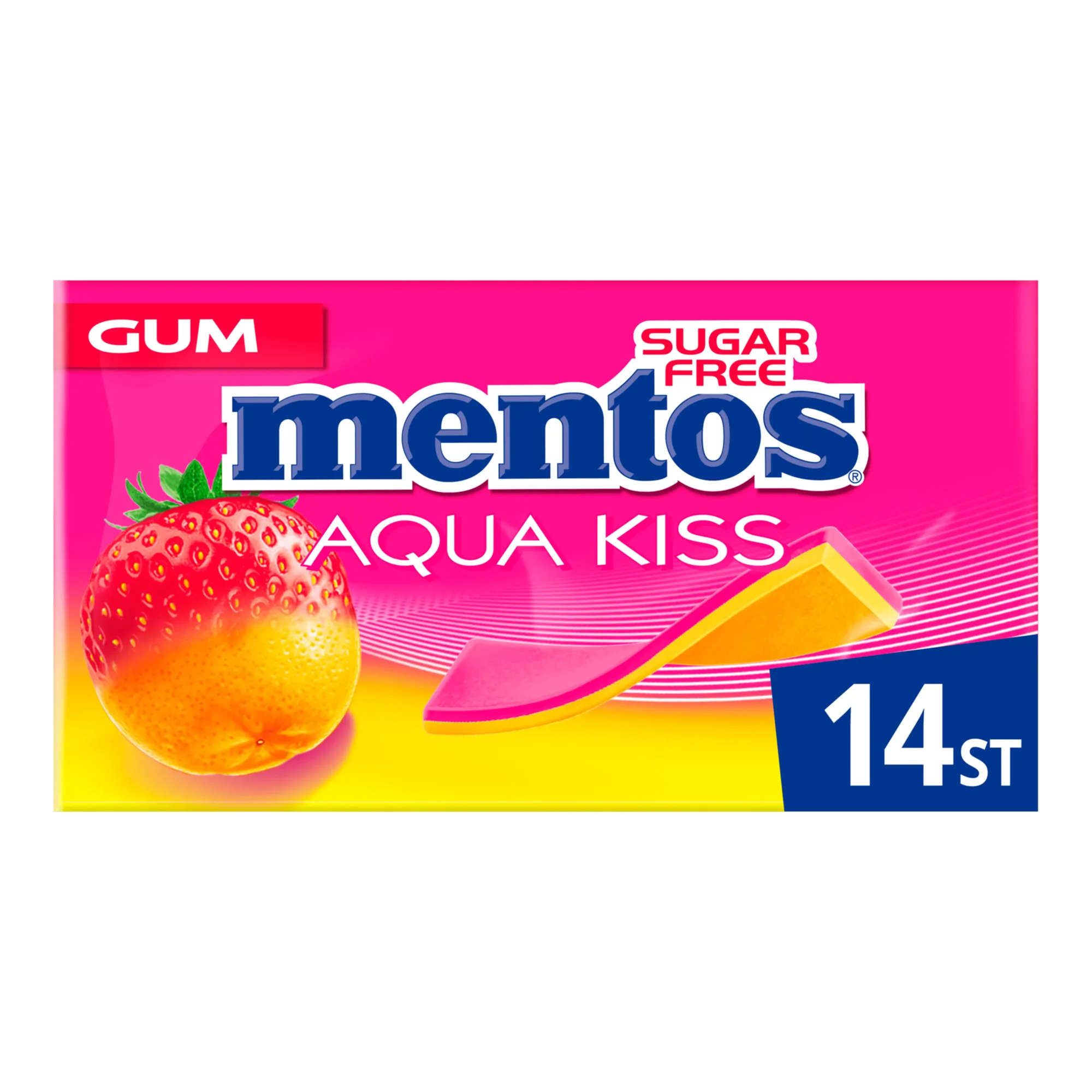 Mentos Kauwgom Aqua Kiss Strawberry Mandarin (20 stuks)