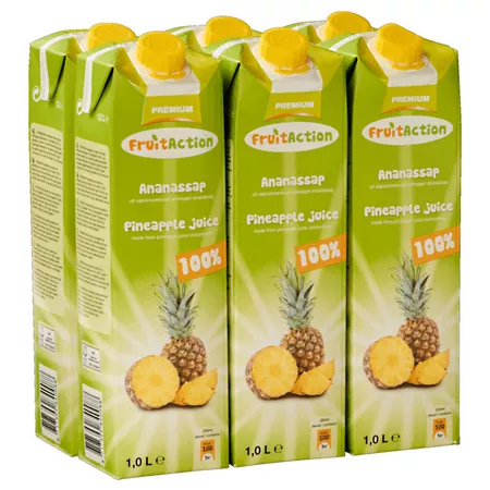 Fruit Action Ananassap (6x 1 liter)