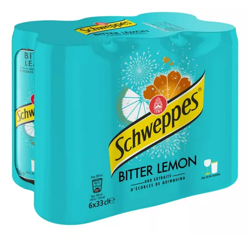 Schweppes Bitter Lemon Blik (24x 33cl)