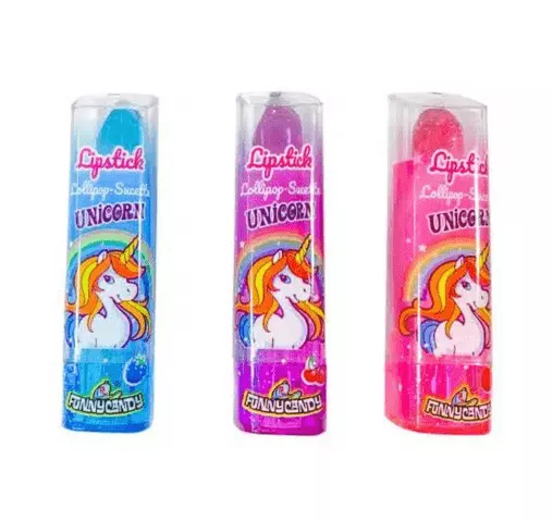 Unicorn lipstick & gloss sett (18x 25gr)