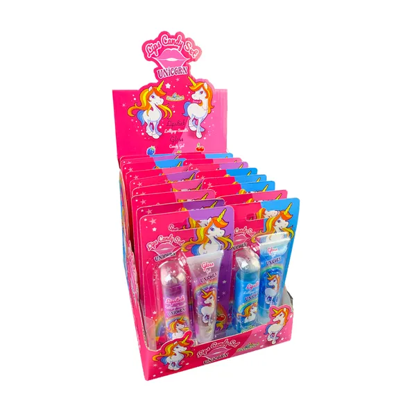 Unicorn lipstick & gloss sett (18x 25gr)
