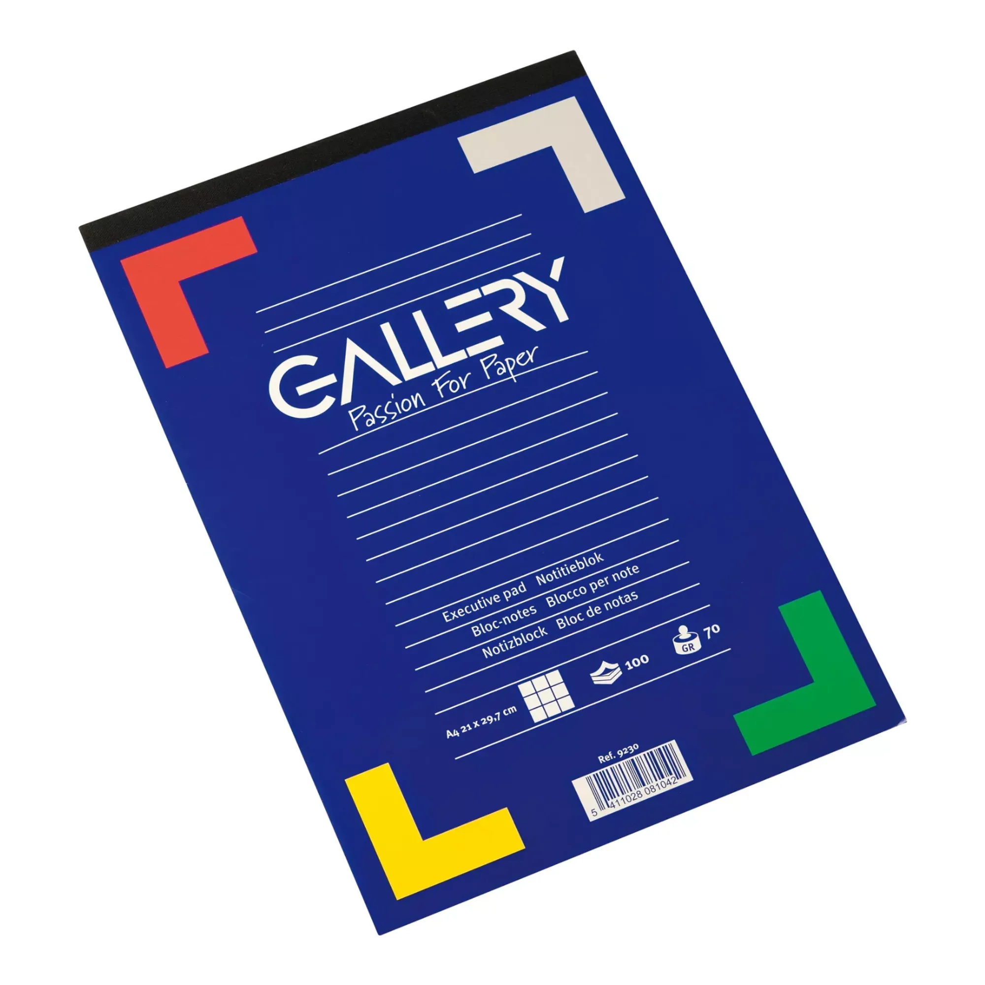 Gallery Schrijfblok, ft A4, Geruit 5mm (100 vel)