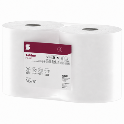 Satino comfort industrierol wit 2 laags (2 rollen à 525 meter)
