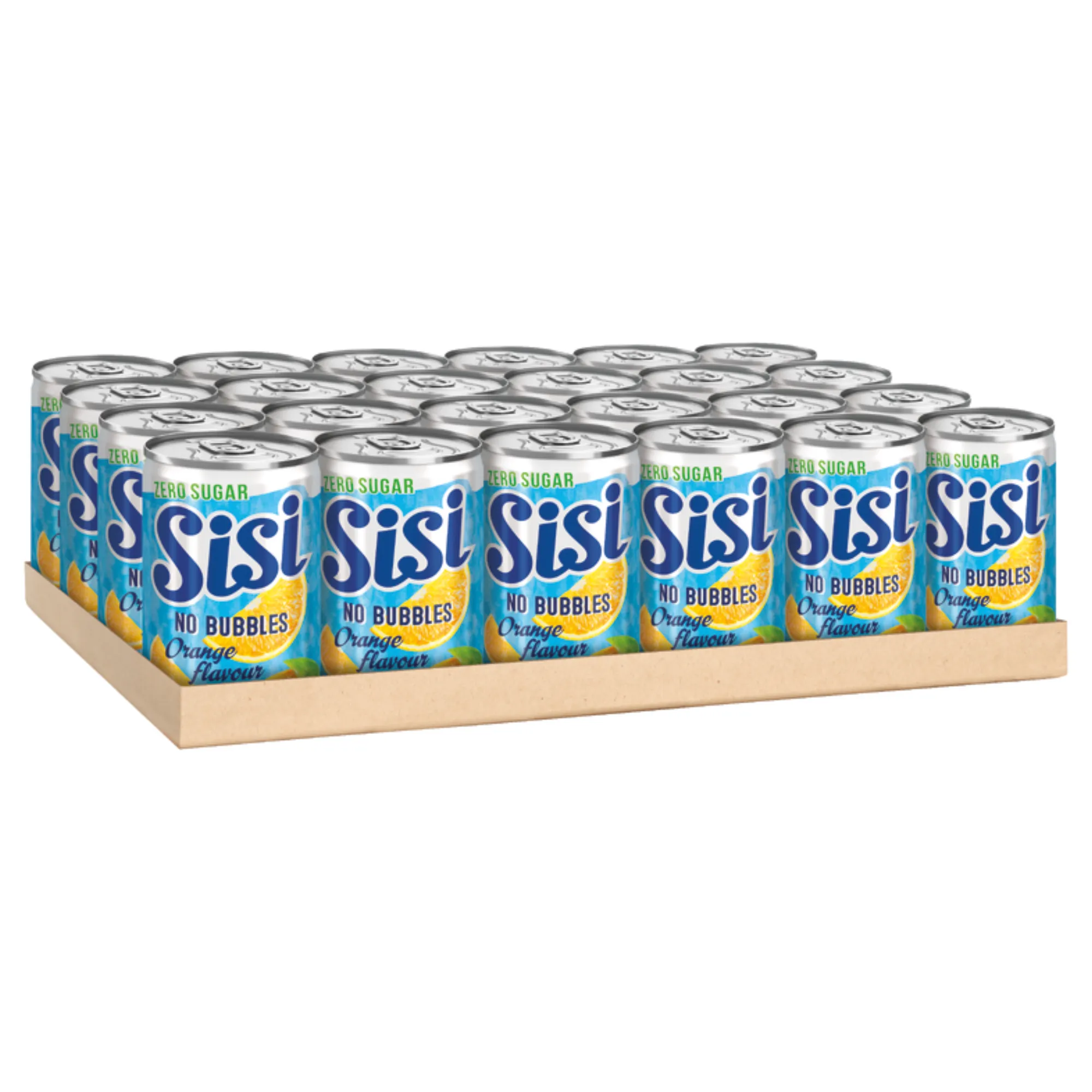 Sisi no bubbles 0% orange blik (24x 15cl)