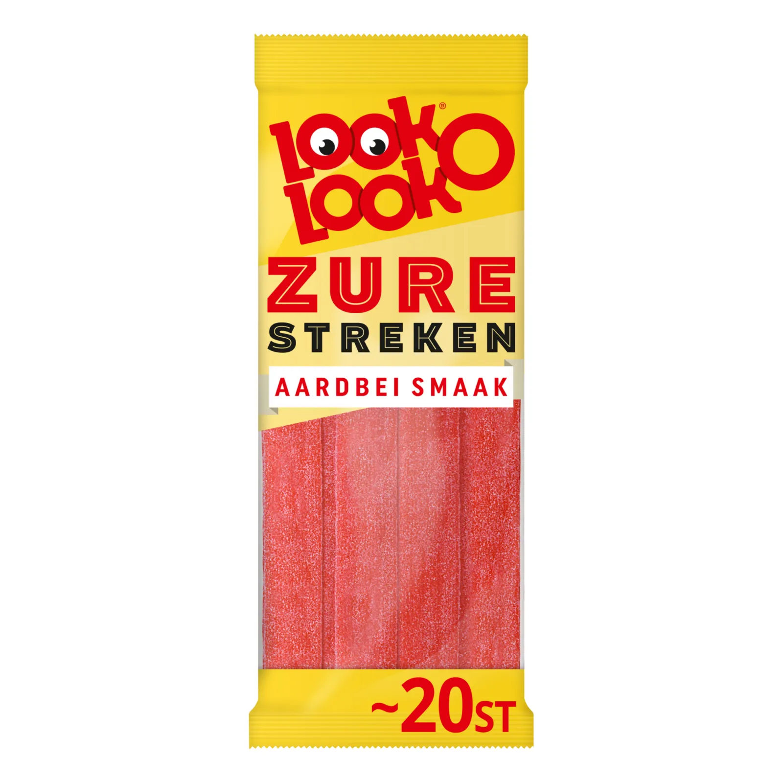 Look-O-Look Zure Matten Aardbei (18x125gr)