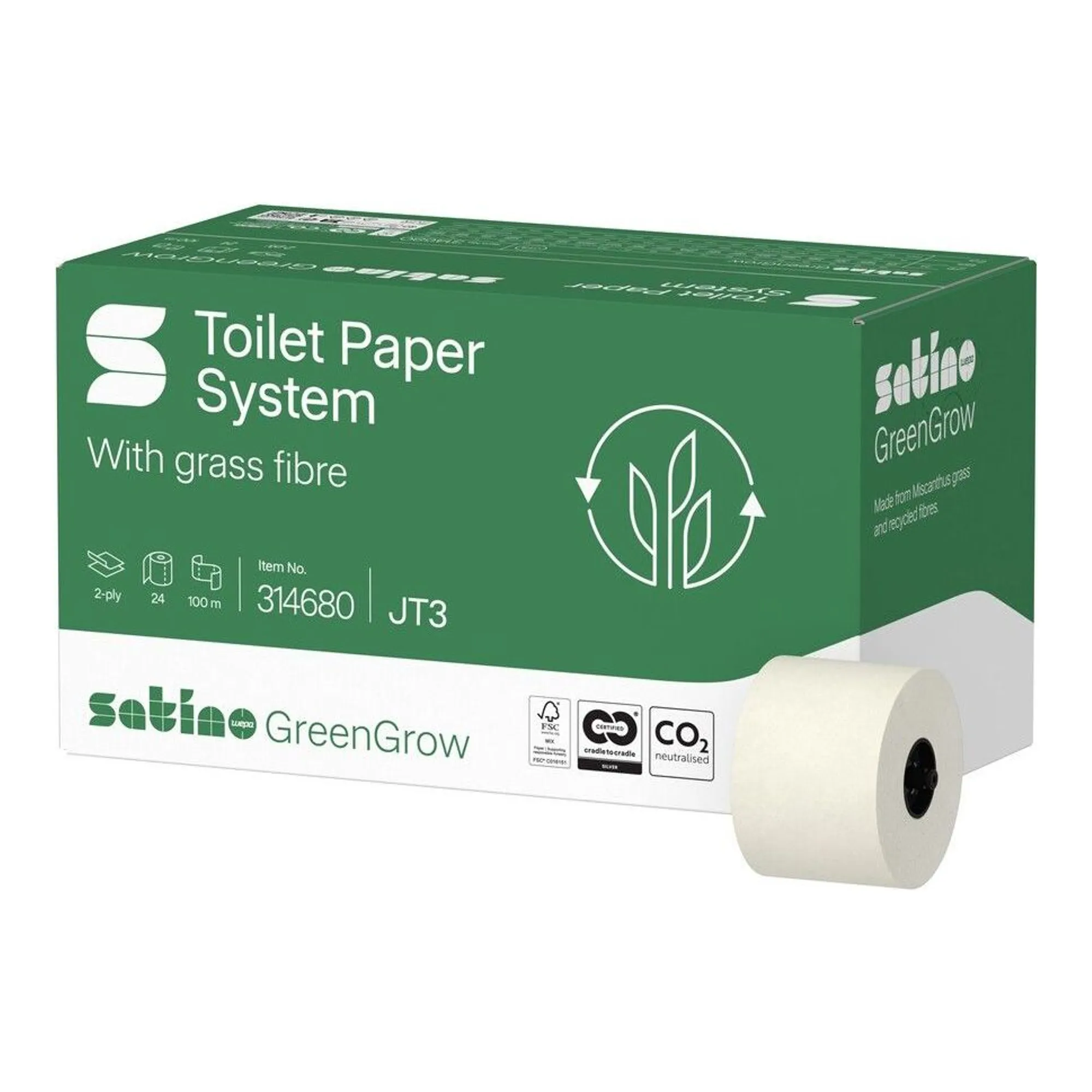 BlackSatino GreenGrow 2-laags (24x100 meter)