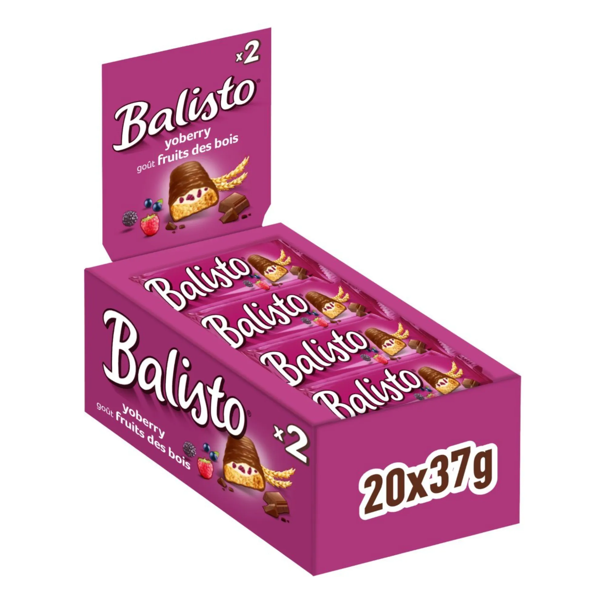 Balisto Yoghurt Fruits Paars (20x37gr)