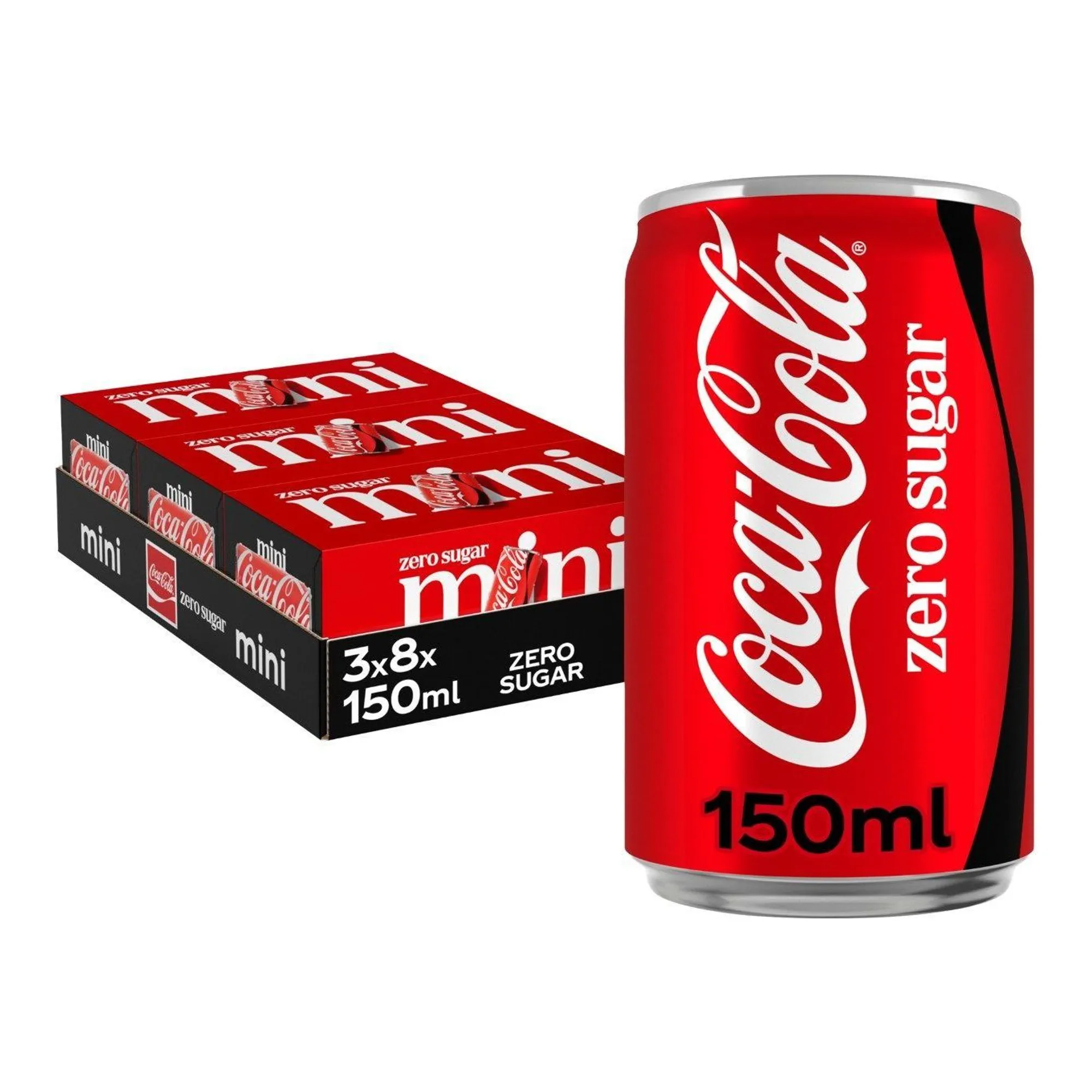 Coca-Cola Zero Blik Mini (24x 15cl)