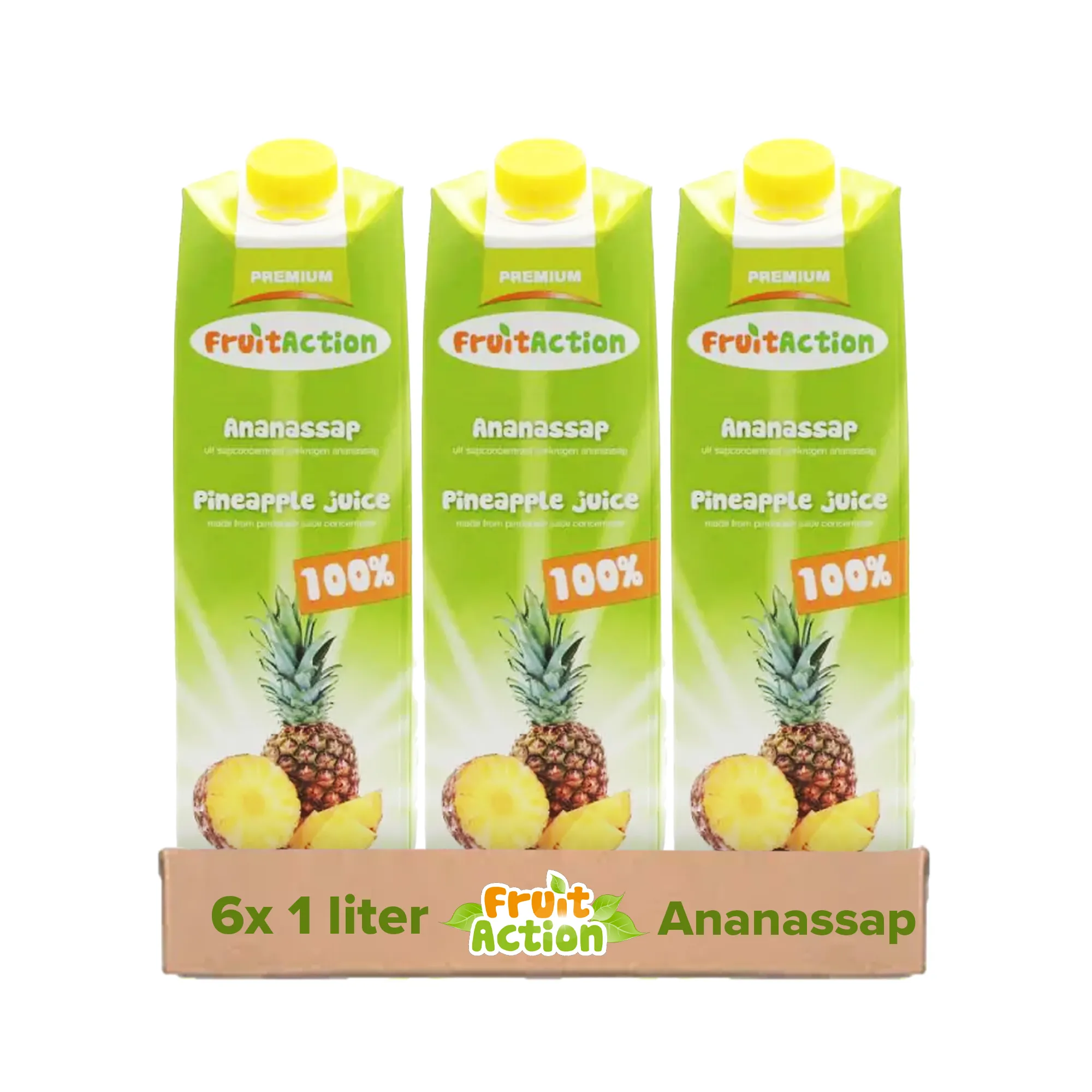 Fruit Action Ananassap (6x 1 liter)