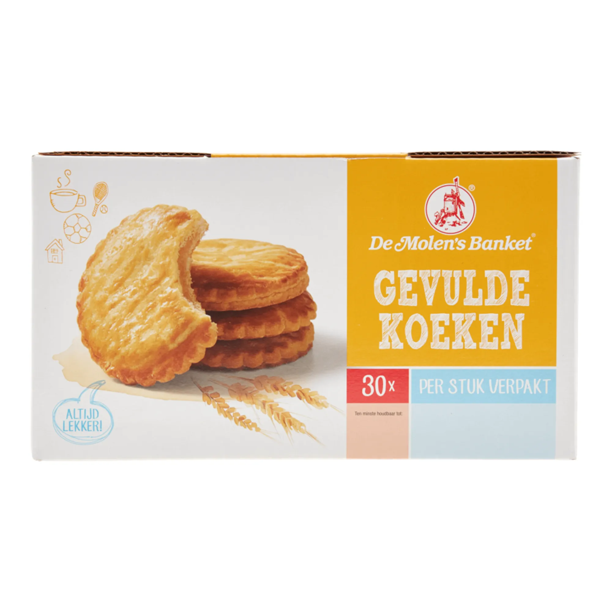 De Molen Gevulde Koeken Verpakt (30x 50gr)