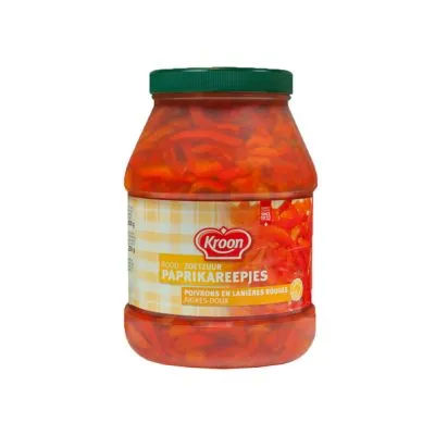 Kroon Paprikareepjes Rood Zoetzuur (2400ml)