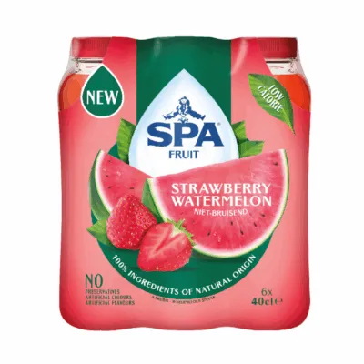 Spa Fruit Still Strawberry Watermelon Pet (6x 400ml)