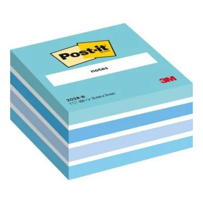 Post-it Notes kubus, ft 76 x 76 mm, blauw (450 notes)