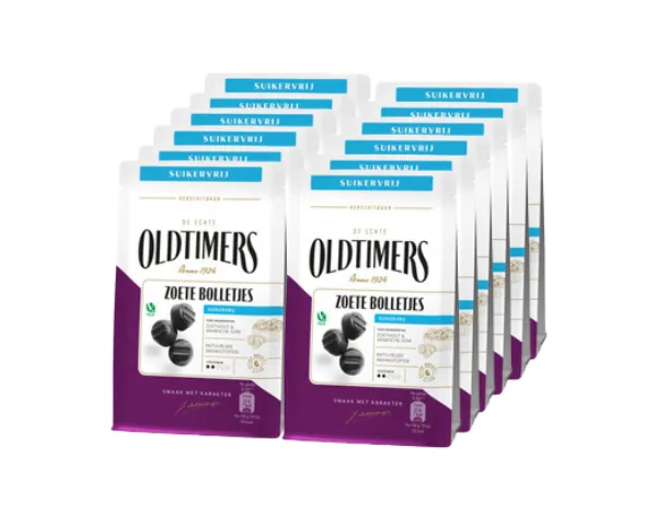 Oldtimers - Zoete Bolletjes Suikervrij - 100gr