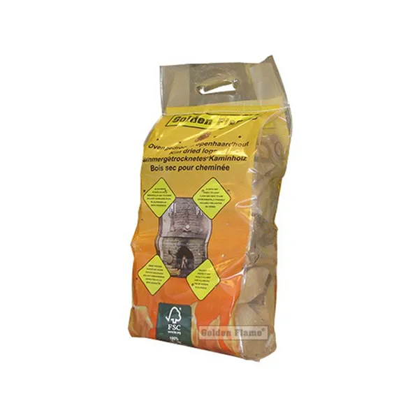 Golden flame ovengedroogd haardhout zak 8 kg