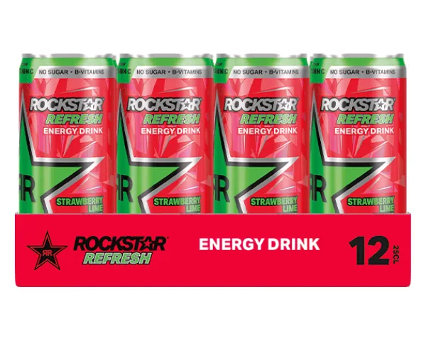 Rockstar Strawberry Lime Blik (12x25cl) - Afbeelding 2