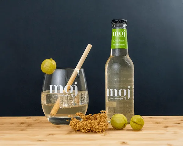Moj Kruisbes Vlierbloesem Glazen Flesje (12x 20cl)