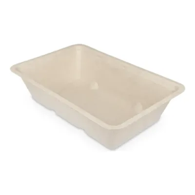 Snackbakje A9 Bagasse PFAS-vrij (500 stuks)