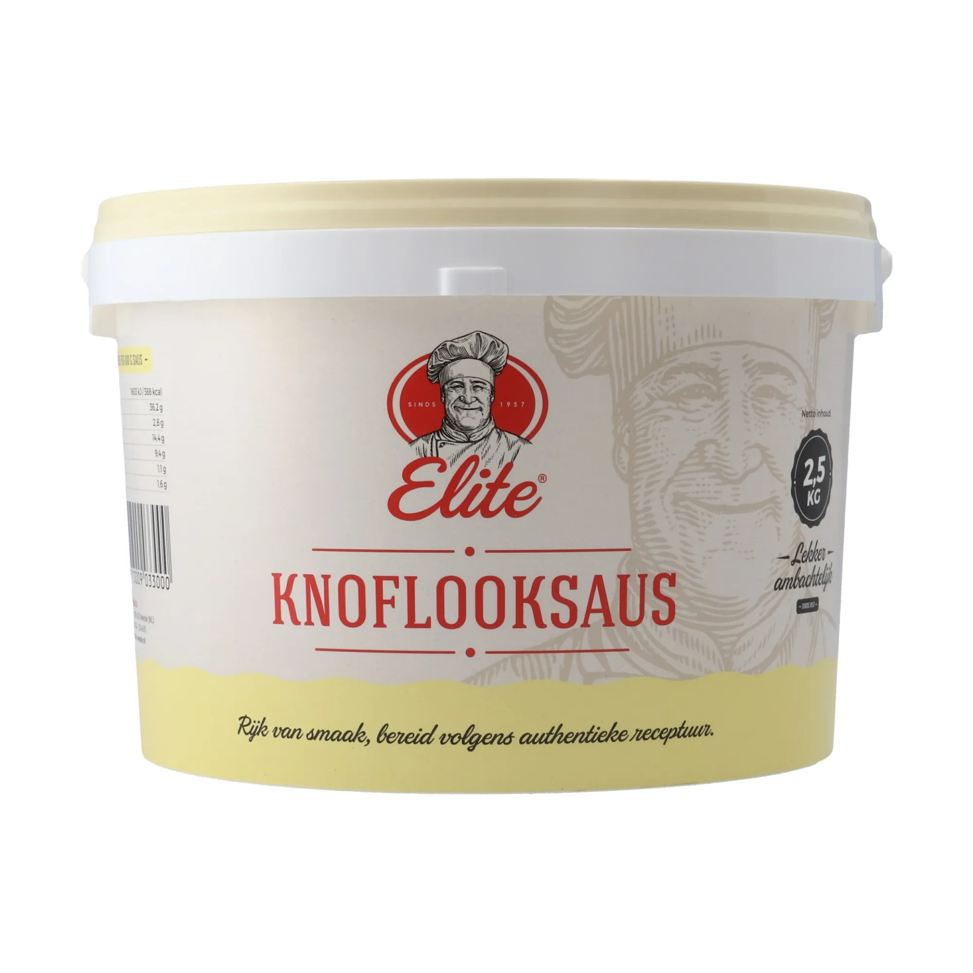 Elite Knoflooksaus (2,5 Kilo)