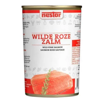 Nestor Fancy Wilde Roze Zalm Blik (425gr)