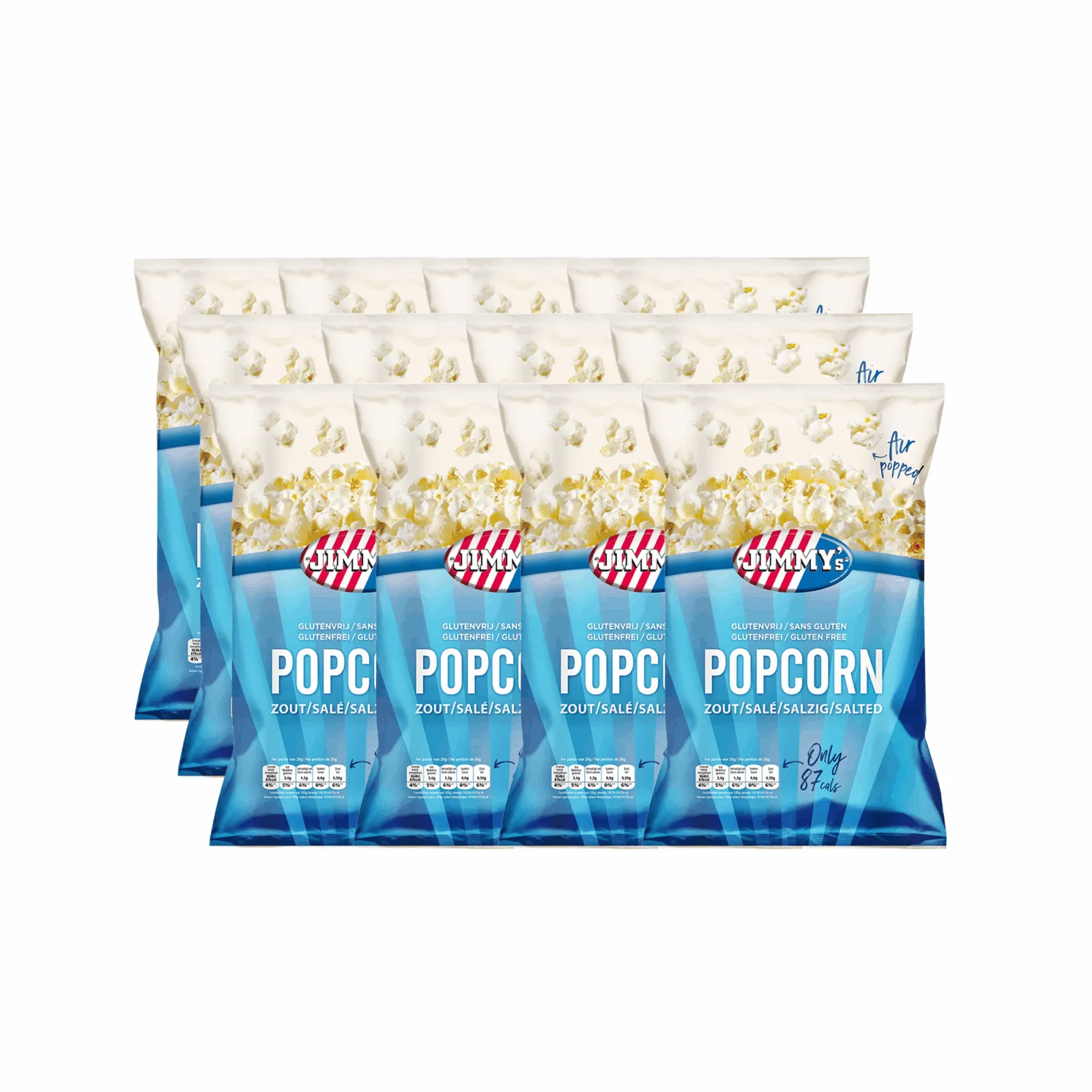 Jimmy’s Popcorn Zout Zak (12x 40gr)