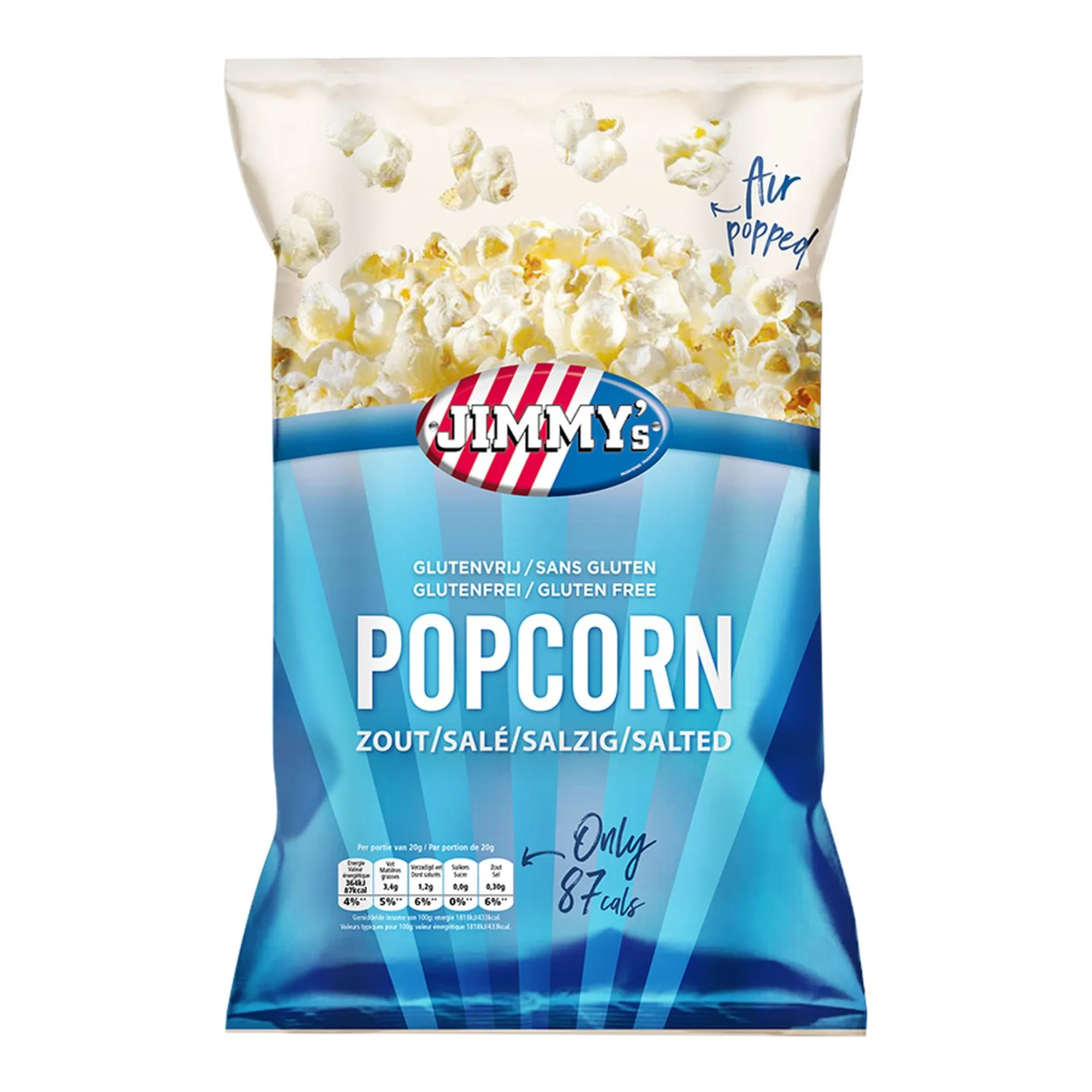 Jimmy’s Popcorn Zout Zak (12x 40gr)