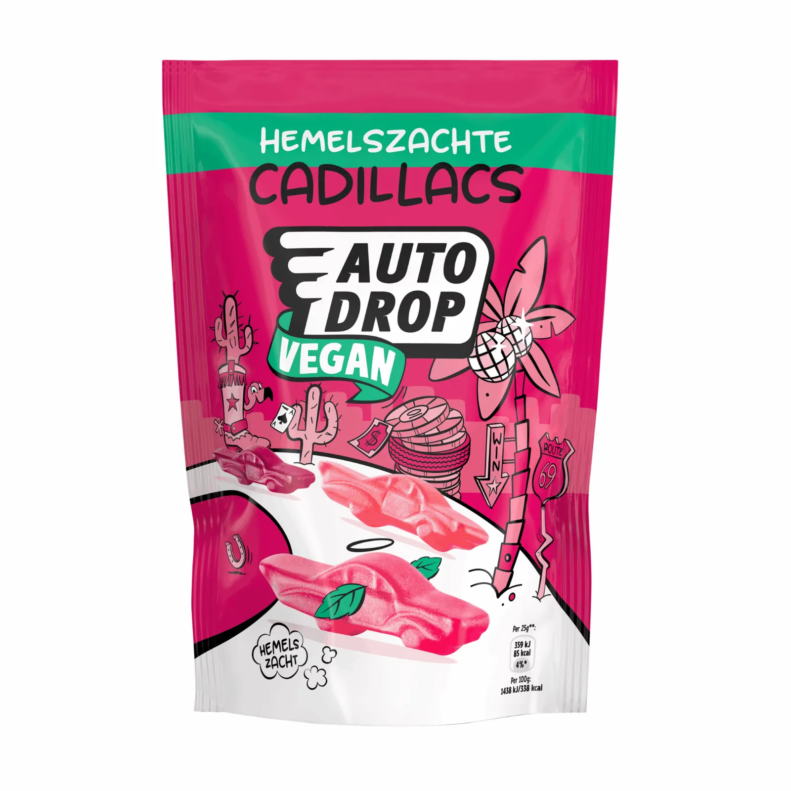 Autodrop Mixzak Geschuimde Bosvrucht Rode Cadillacs (16x 150gr)