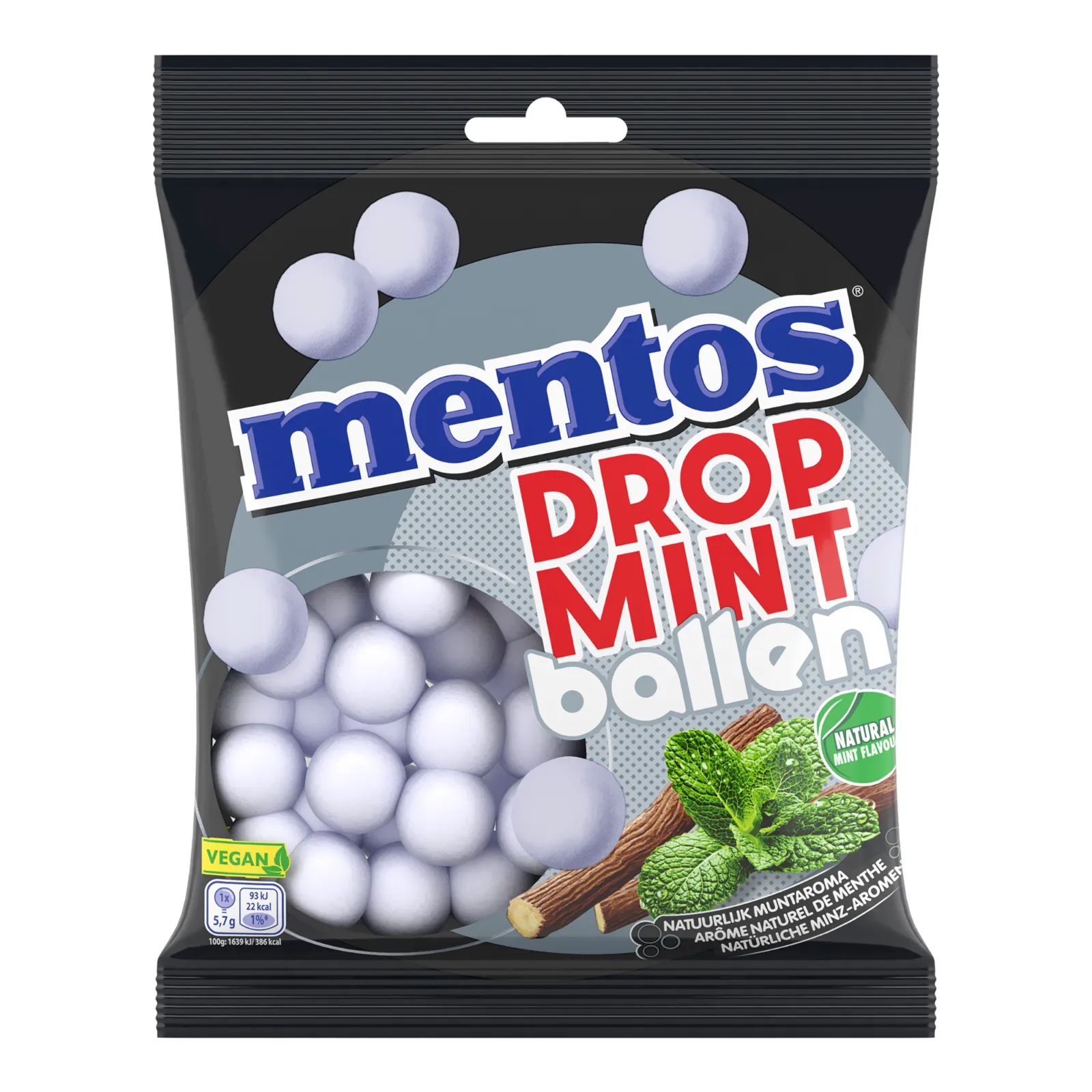 Mentos Dropmint Ballen Zak (12x 220gr)