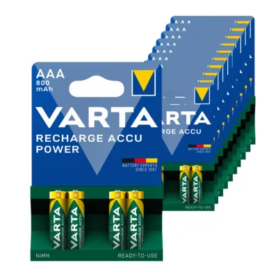 Varta AAA Oplaadbare Batterijen HR03 800mAh (10 x 4 stuks)